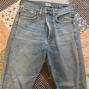 Citizens of Humanity dree crop high rise slim straight jeans size 26